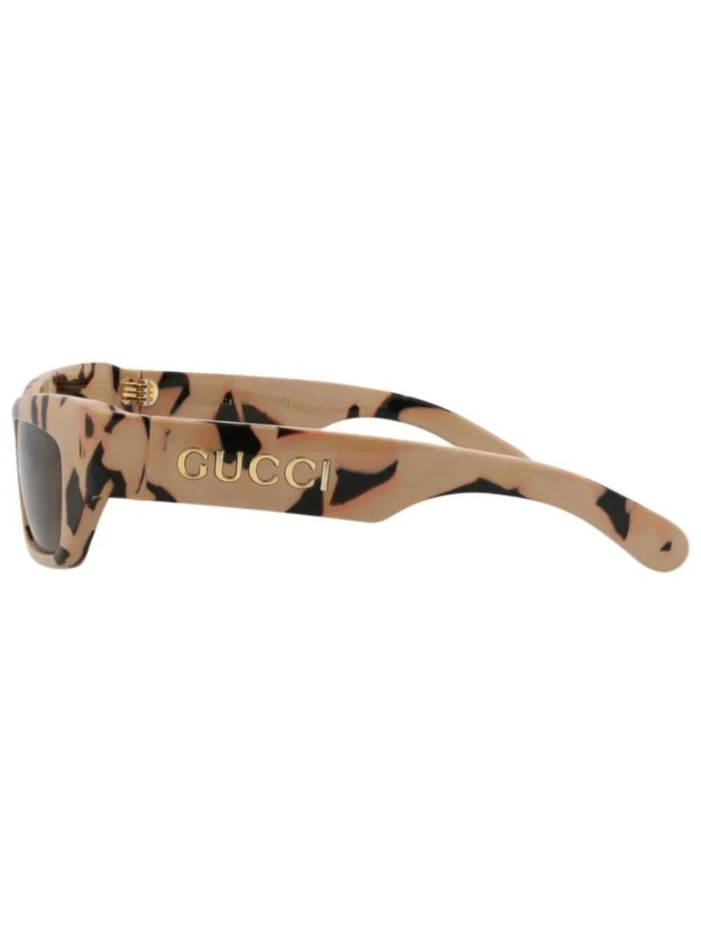 New Gucci Women's Sunglasses Cat Eye Recycled Acetate Frame Mens Havana Havana